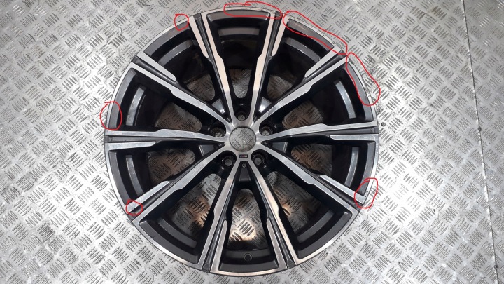 BMW G05 G06 LCI CERCHIO RUOTA CERCHIO posteriore 20" WZOR M740 8071997