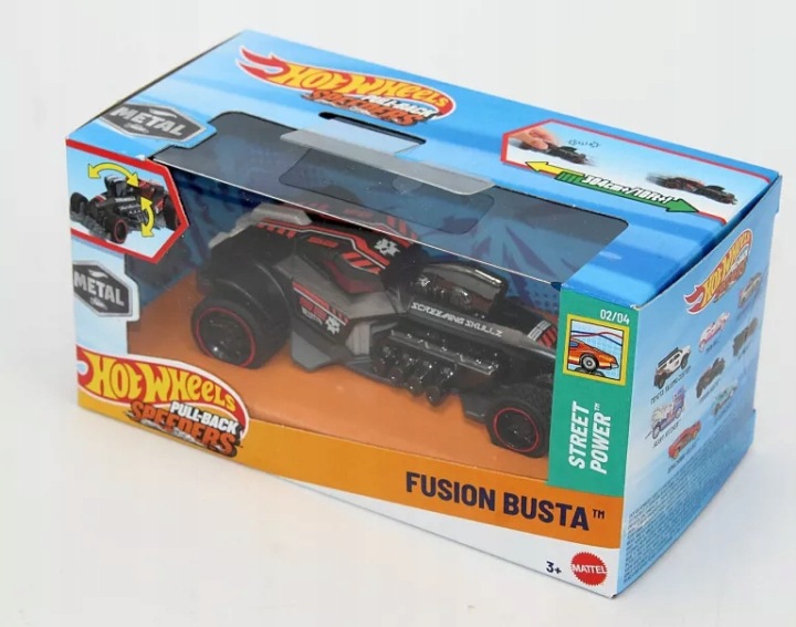 Машинка hot wheels інерційний speeders fusion busta (hpr83) mattel — фото 4