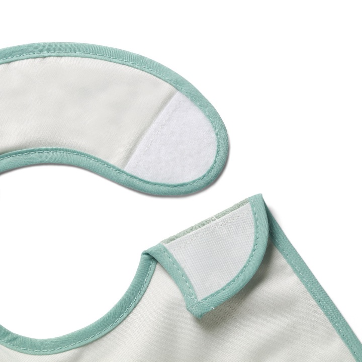 BabyOno Мусліновий слинявчик двошаровий 30x20 для годування м'ятний — фото 4