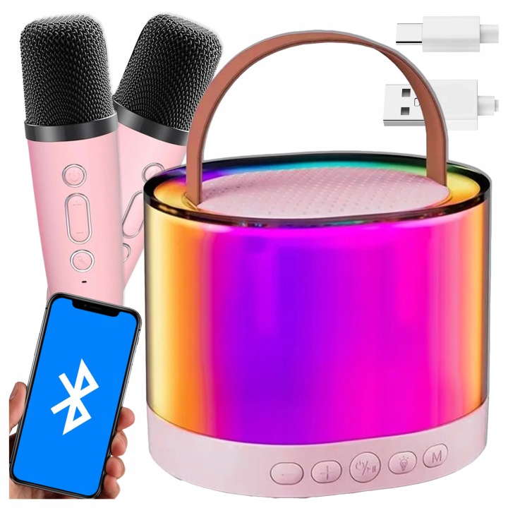 Портативний набір караоке колонка BLUETOOTH 2 шт. мікрофон MP3 USB міні JACK