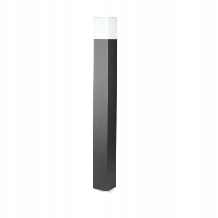 Zahradní sloupek V-tac GU10 čtverec hliník černý 80x80x800 mm IP54 VT-761