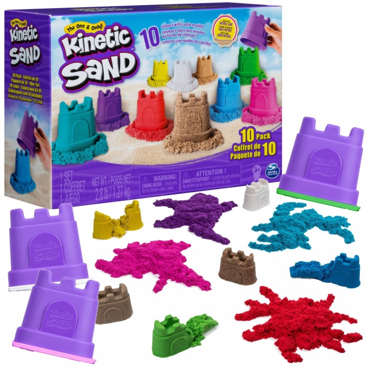 Kinetic Sand Spin Master Замок 10 кольорів піску кінетичного 3+