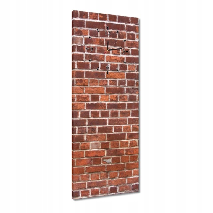 Hodiny 40x100 Cihlová zeď Cihly