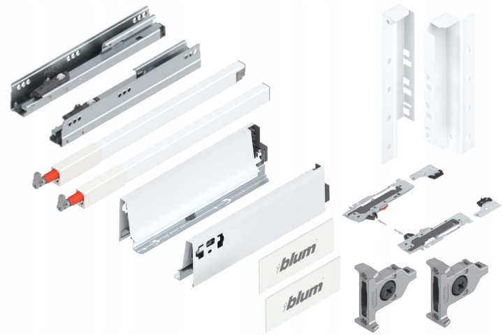 Blum Tandembox 300 Šuplík střední Tip-On C bílá