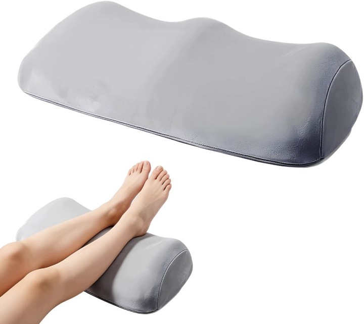 Polštář Pod Kolena Z Paměťové Pěny Pro Zvedání Nohou, Šedá, Ergonomická