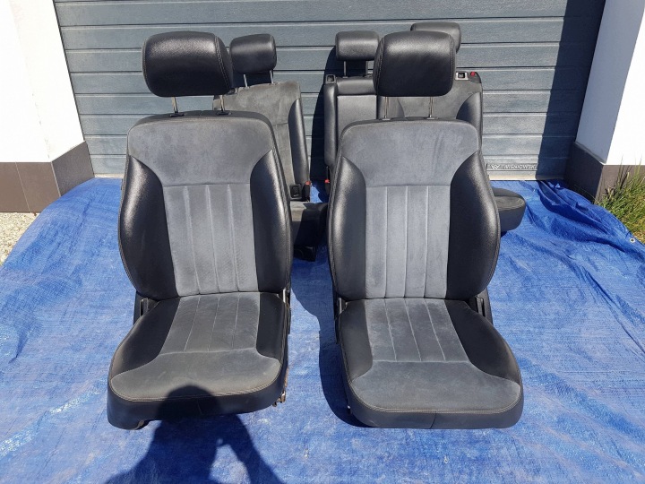 Komplet foteli fotele kanapa Mercedes ML W164 bőr alkantara alcantara