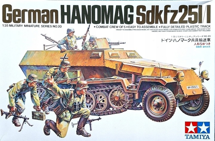 Транспортер броньований Hanomag Sdk.Fz.251 + фігурки + килимок, фарби.....1:35 — фото 2