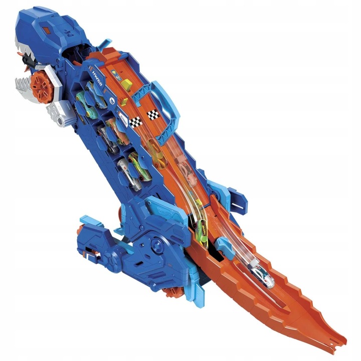 Mattel Hot Wheels City T-Rex Мега Транспортер Набір (HNG50) Уцінка — фото 12