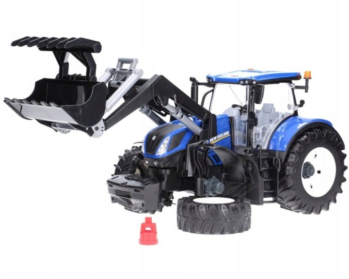 Bruder Трактор New Holland T7 з навантажувачем знімні колеса 03121 — фото 9