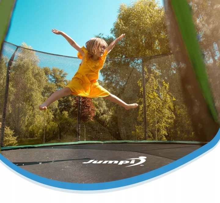 Безпечний Батут Jumpi Maxy Comfort 14FT 435 см Сітка Драбинка Набір — фото 6