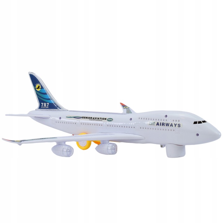 Літак інтерактивний AIRBUS світиться гра їздить ефекти звукові і світлові — фото 15