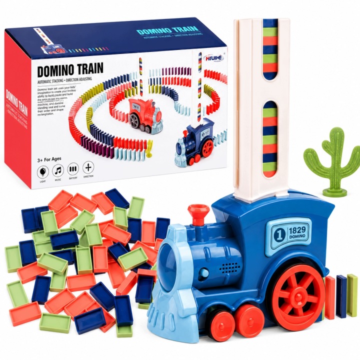 iMex Toys Потяг Доміно синій