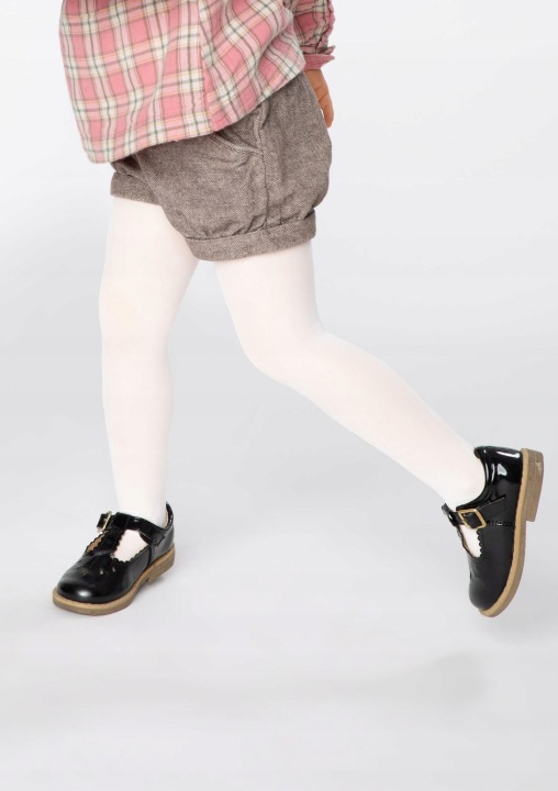 MARILYN білі щільні колготки дитячі PIPPI MICRO 40 білий 128/146 — фото 3