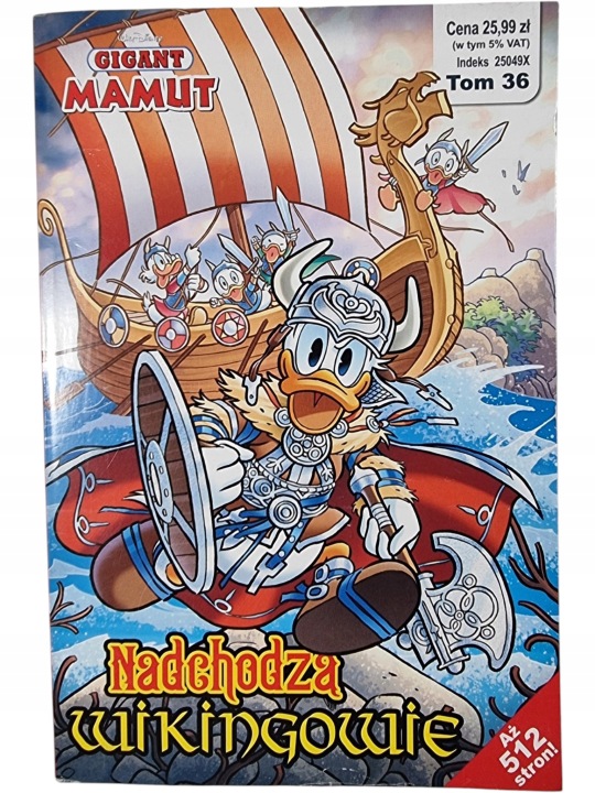 Zdjęcie egzemplarza: Nadchodzą Wikingowie / Gigant Mamut / Kaczor Donald / Komiks nr 36