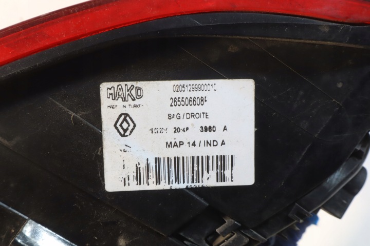 LAMPA RESAR LAW 265506608R RENAULT CLIO 4 IV 5D HB 12-20 7