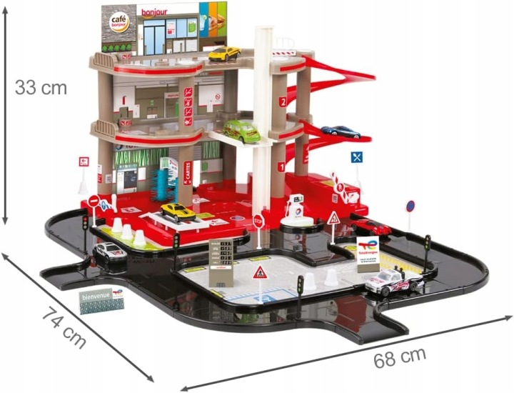 12322 гараж паркінг TOTAL 3 рівні станція трек автомобільний дорога Mochtoys — фото 7