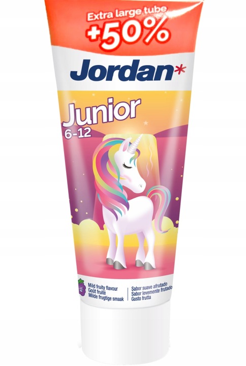 Jordan Зубна паста JUNIOR для дітей 6-12 років Extra Large Tube 75 мл — фото 3