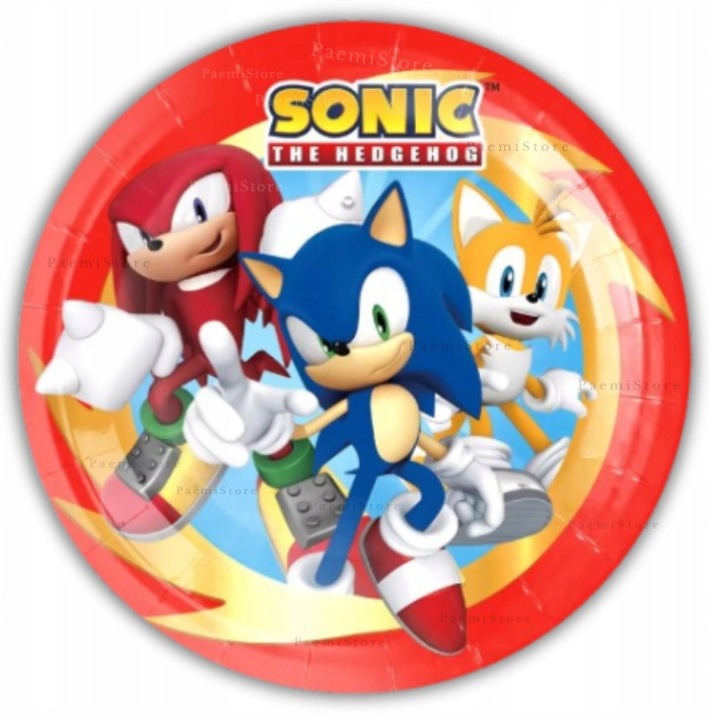 SONIC їжак THE HEDGEHOG кружки тарілочки серветки набір 40 ел. день народження — фото 4