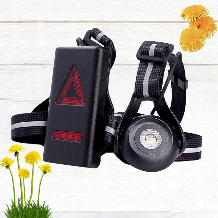 Акумуляторна лампа LED для бігу з USB із заднім світлом попереджувальним — фото 8