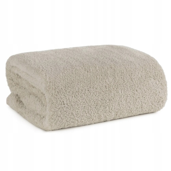Deka přehoz na postel pléd Lori béžová 200x220 fleecová teplá měkká