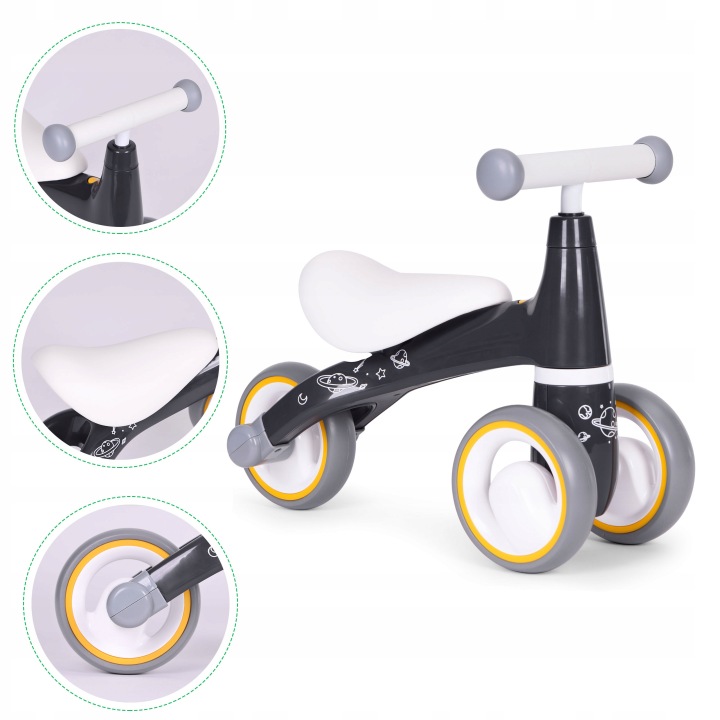 Біговел для дітей колеса EVA фіксатор повороту космічний мотив ECOTOYS — фото 6