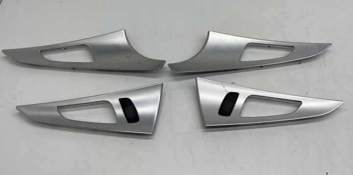 AUDI A6 C7 sedan mouldings dekory door SZCZOTKOWANE aluminium 4X KOMPLET!