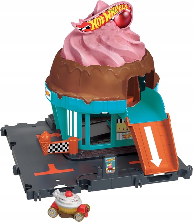 Hot Wheels City Гоночна магазин морозива з машинкою печивом HTN77 HDR24