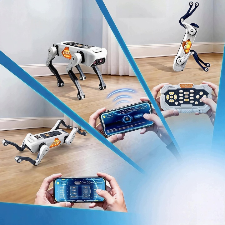 Робот собака механічна дистанційно керований AI програмовані для дітей 3+ — фото 3