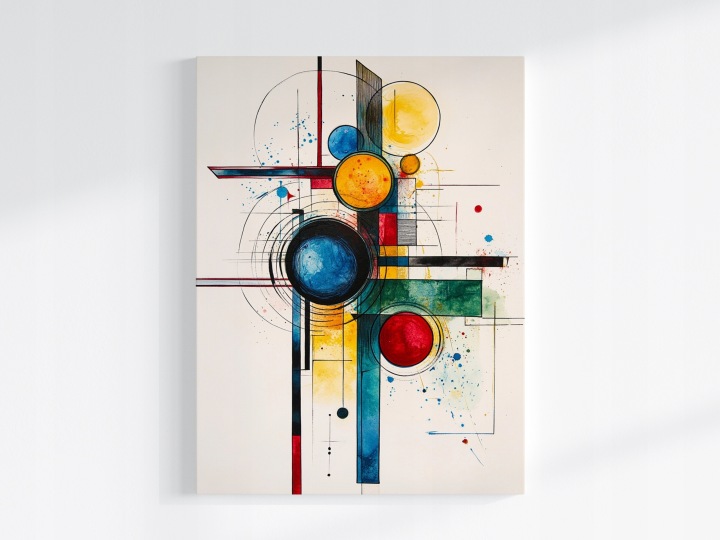 Plakát Grafika Abstrakce Geometrie Kompozice 75x100