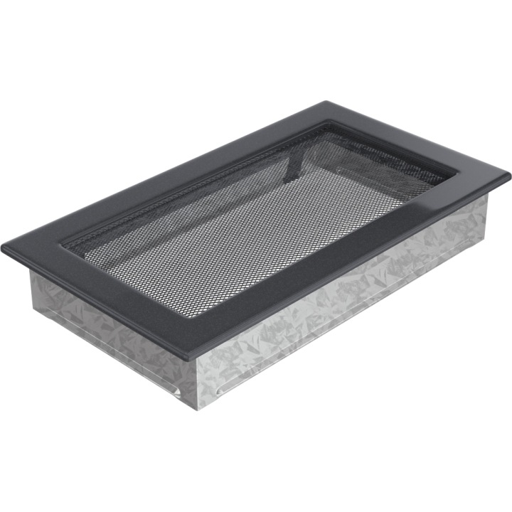 Ventilační Mřížka Krbová Kratki 17x30 Grafitová Vývod Krbu Ozdobný
