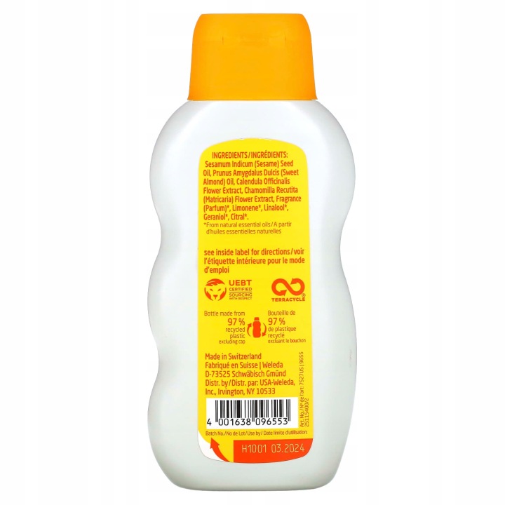 Weleda Baby Calendula 200 мл Олійка для тіла Біо — фото 4