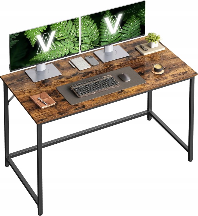 Obdélníkový psací stůl Domácí stůl Songmics 120 x 60 x 75 cm dub rustikální