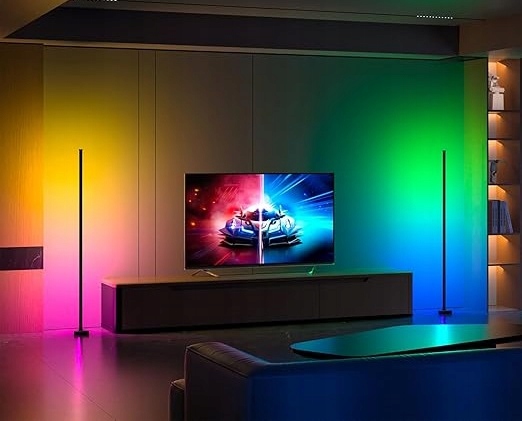 Podlahová lampa Miwatt 0 integrovaný Led zdroj 8 W bílá, černá