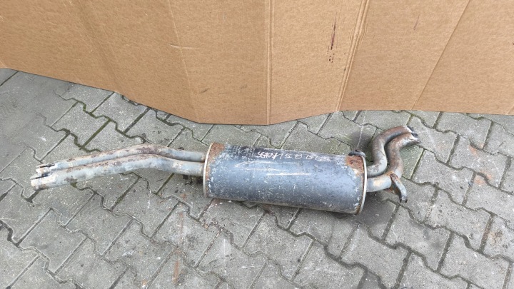 Marmitta sistema scarico completo auto usato KONCOWY MERCEDES W126 380SE 3.8 V8 2387882