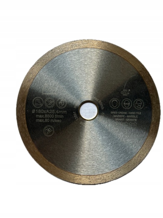 Diamantový kotouč na gres, keramiku Porcelanto 180xH10xT1,8x25,4-22,2 mm