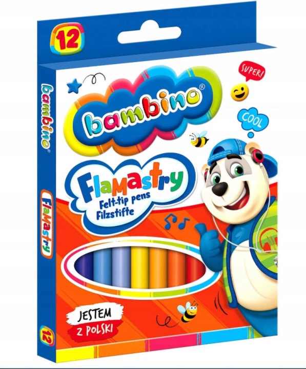 Фломастери Bambino 12 кольорів — фото 12