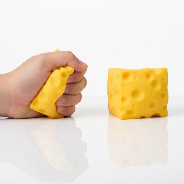 Антистрес Cheese Block Фіджет-іграшка Іграшка сенсорна Офіс Сенсорна новинка — фото 2