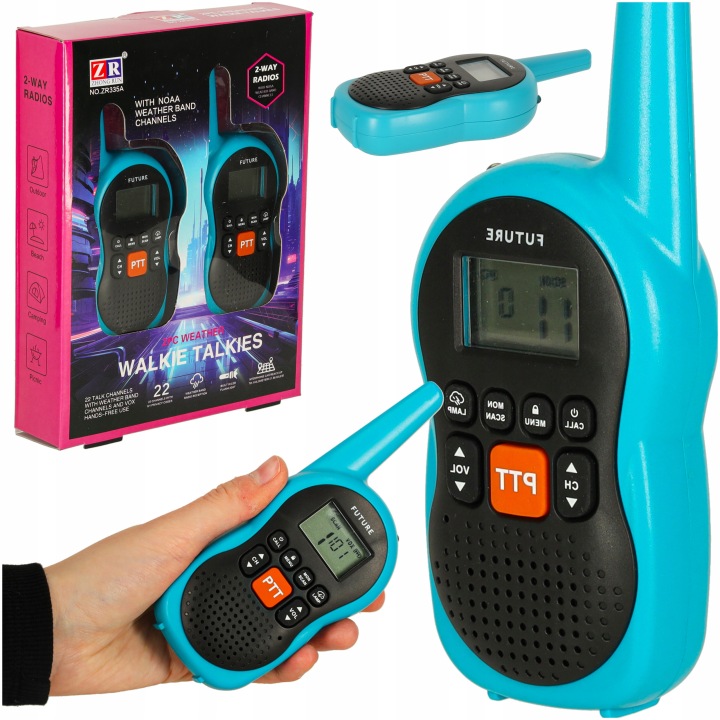 Рація WALKIE TALKIE для дітей вокі TOKI ліхтарик 2 шт. велика дальність
