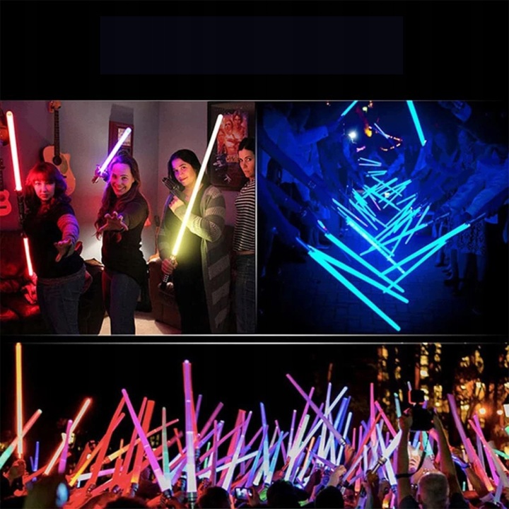 7 колір звук Світний 77 см іграшка Металевий тримач Miecz świetlny RGB — фото 5