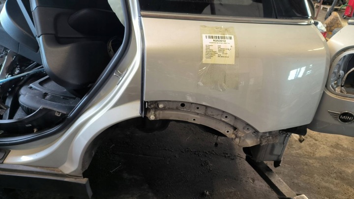 quarter fender left rear part WHITE SILVER METALLIC MINI CLUBMAN COOPER F54
