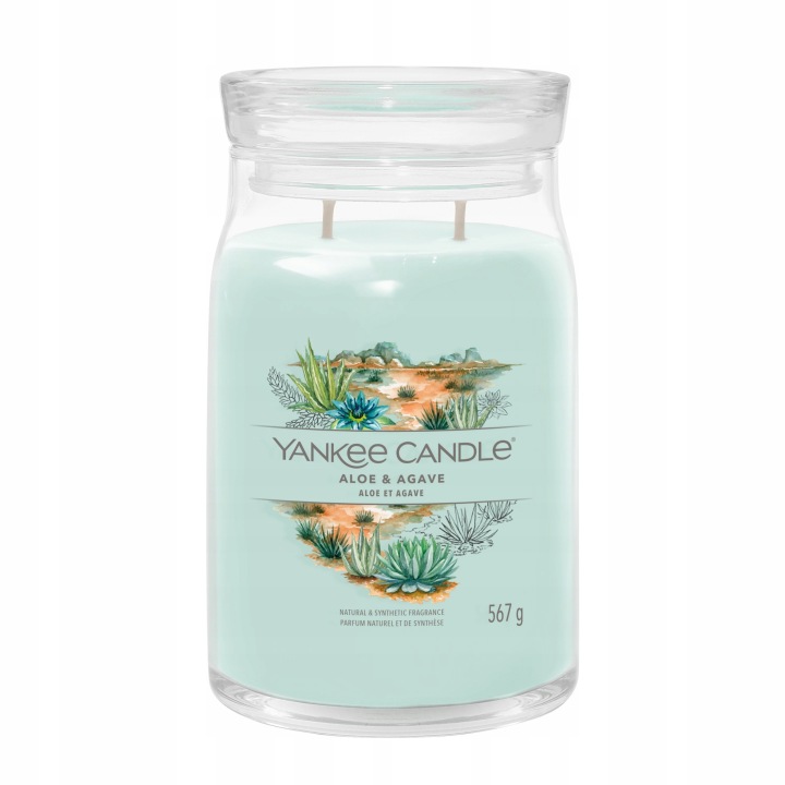 Aloe & Agave – Yankee Candle Signature – velká svíčka se dvěma knoty – nově