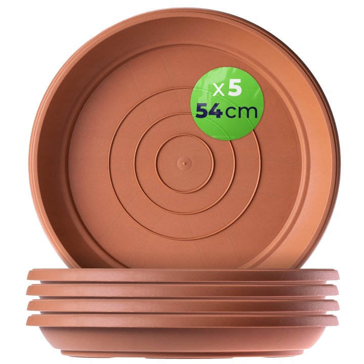 5 x Podstavec Pod Květináč 54 cm Podstavec Terakota Kulatý Set
