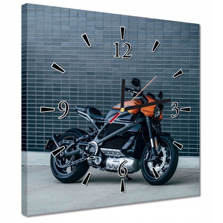 Hodiny 30x30 Harley Davidson Motocykl
