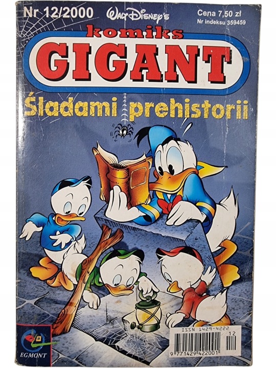 Zdjęcie egzemplarza: Śladami prehistorii / Komiks Gigant / Kaczor Donald / Komiks nr 52