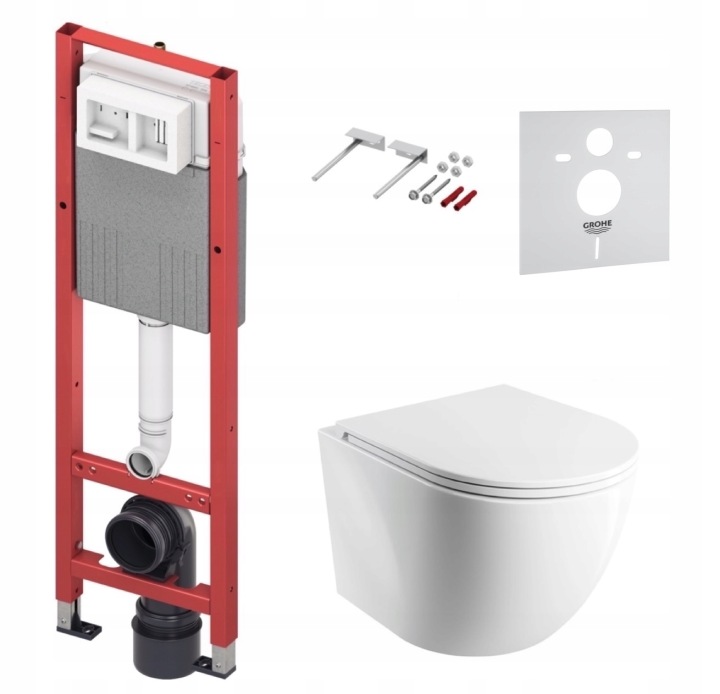 Podomítkový Wc set Stelaz Tece 320 mm Wc mísa Omnires Rimless