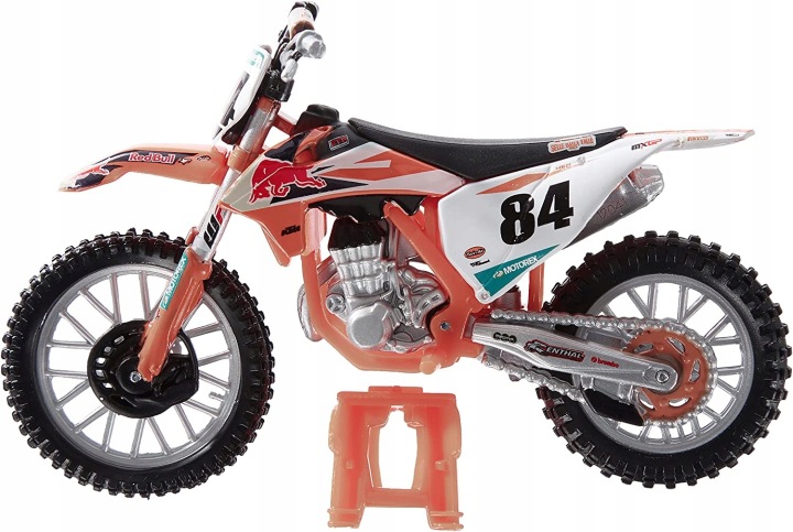 Мотоцикл Bburago Cycle 1:18 RED BULL KTM 450 SX-F — фото 6