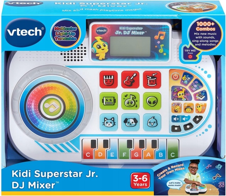 VTECH Kidi Superstar Jr. DJ Міксер Консоль DJ Міксер біла (Англійська Вер.) — фото 5