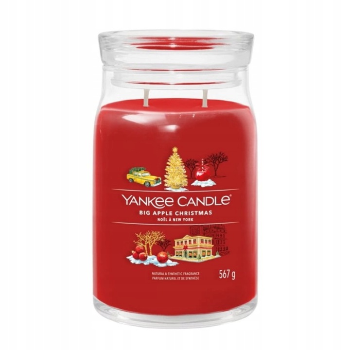 Velká vonná svíčka Yankee Candle Big Aplle Christmas