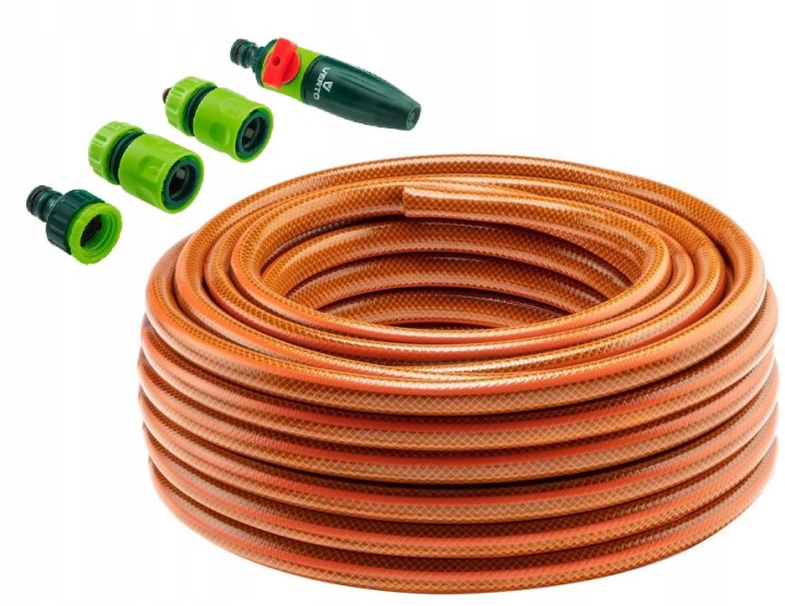 Neo Tools Set Zahradní hadice 1/2 20 m 4-vrstvová spojky jednoduchý zavlažovač