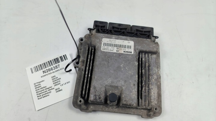 Computer DES MOTORS ECU 237102213R 1.5 DCI DACIA DOKKER